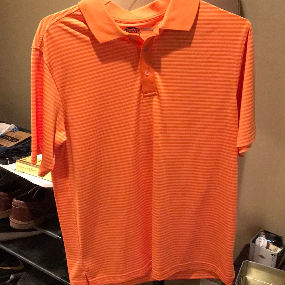 Orange slazenger polo